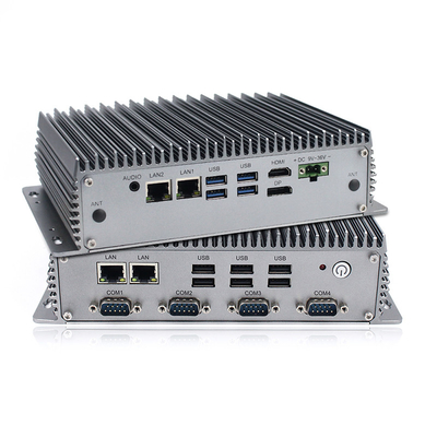 I3-8145U CPU 4 X RS232の産業埋め込まれた箱のPCの二重中心2.1GHz