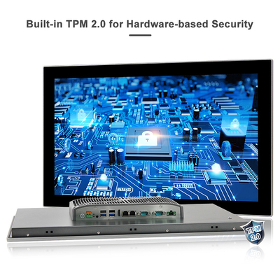 21.5&quot; LEDの険しいパネル コンピュータ400 Cd/M2倍ネットワーク4 USB 2 COM