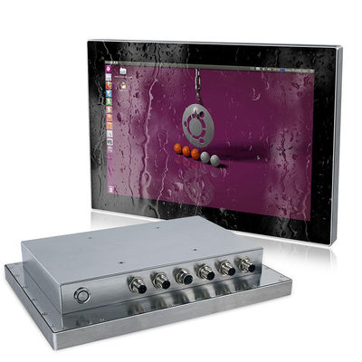 スチール・ケースが付いている産業12inのIp66防水FanlessパネルのPCのタッチ画面