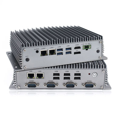OEM Win10 DDR4L MSATAの埋め込まれる産業Fanless小型PC I5のコンパクトの険しい