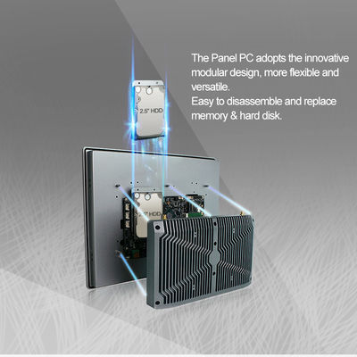 I3 I5 I7-8565U Ip65のパネルのPC、容量性HMIの産業パネルの台紙のモニター