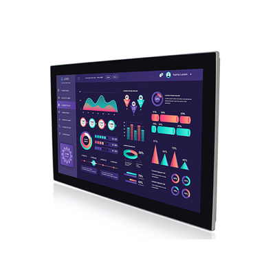 耐候性がある21.5&quot; 24v Fanless産業二重LAN PCのパネルのタッチ画面