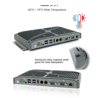 キオスクを支払うためのRS232 RS422 RS485の険しい小型PC 15W Intel Celeron