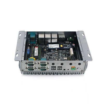 プロFanless埋め込まれた小型コンピュータJ6412 DDR4 M.2 SSD 3xRJ45 LAN Linux/Win10
