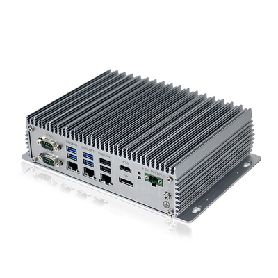 小さいFanless箱コンピュータIntel Celeron J6412の小型PC 3 LAN 10 USB 6 COM