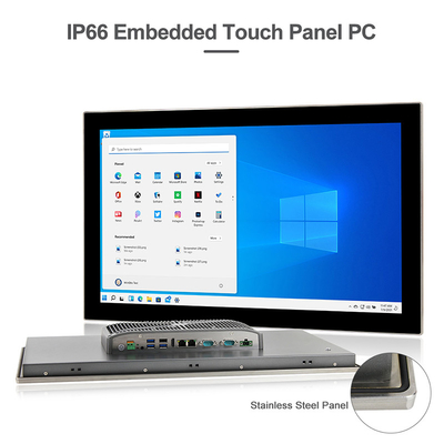 24台のインチのタッチ画面 コンピュータI5-8265U Windows 11 RS485 RS232