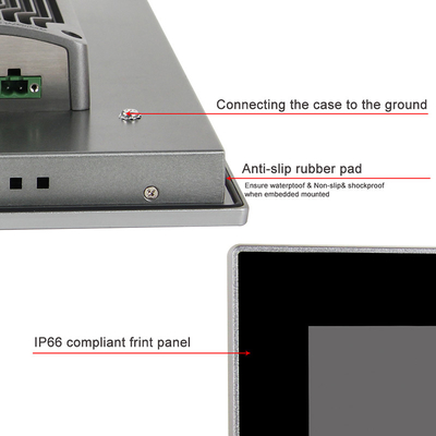 15&quot;第8 GEN I3のLinuxの容量性多タッチ パネルFanless産業AIOのPC