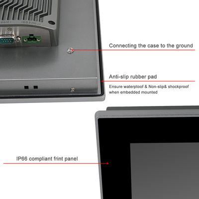 15インチJ6412産業コンピュータPC Windows10 Iotは容量性タッチスクリーンのPCを写し出した