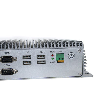 第8 CPUのアルミ合金の産業Fanless小型PC、MSATA 128G SSDのFanless I3小型PC