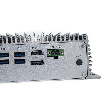 第8 CPUのアルミ合金の産業Fanless小型PC、MSATA 128G SSDのFanless I3小型PC
