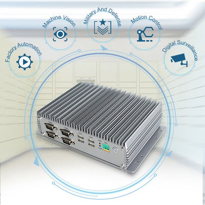 第8 CPUのアルミ合金の産業Fanless小型PC、MSATA 128G SSDのFanless I3小型PC