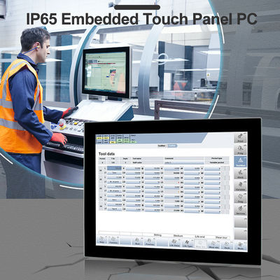 IP65 RJ45 TPM2.0はタッチ パネルのPC第8 GEN I5-8365Uの壁の台紙を埋め込んだ