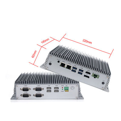 第8 GEN I5 8265UのFanless埋め込まれた産業コンピュータ小型箱のPC