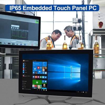 埋め込まれた21.5&quot;タッチ画面二重LAN PC TPM 2.0の卓上壁に取り付けられたFanless