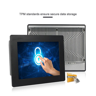 800x600 TPM2.0の産業タッチ パネルのPCのWindows J1900 10のインチGPIOの港