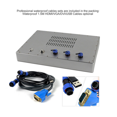 VGA DVI IP69K Lcdのタッチ画面のモニター450cd/m2産業Lcdのモニター