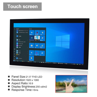 21.5&quot; FHDの産業パネルのPCのWindows 10の壁の土台1920年x 1080