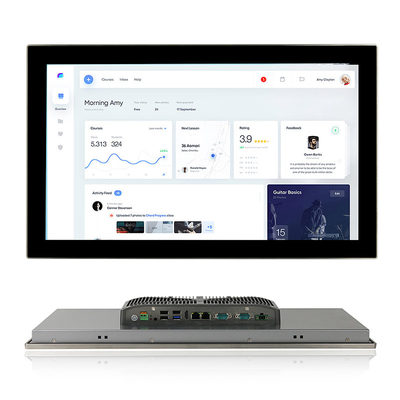 2COMの険しいFanless 16/9 FHD HMIのタッチ パネルのPCの中心I3産業コンピュータ