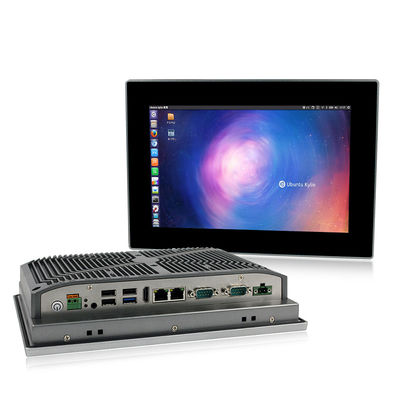 品質 10インチのFanless産業埋め込まれたタッチ パネルのPC J1900 RS232 RS422 RS485 工場